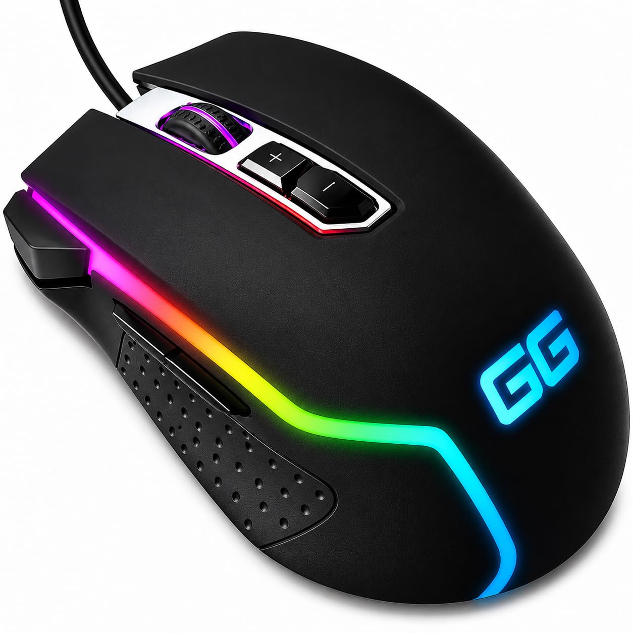 mouse computer SSD500G メモリ8G GG Double Tap RGB Gaming Mouse – 8000 DPI Wired 8 Button Ergonomic
